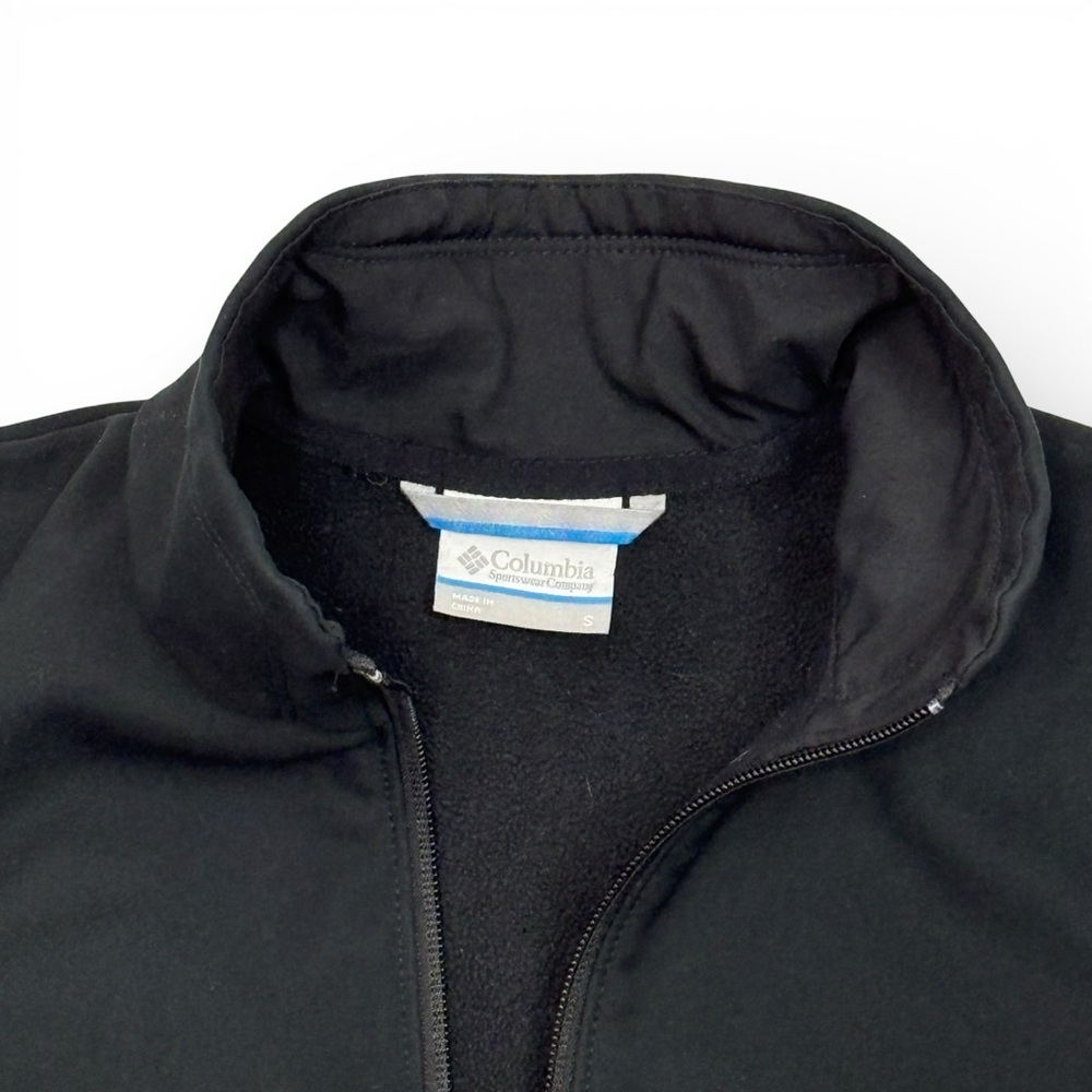 Columbia Women's Black Softshell Jacket | Size Small | Fleece Lined Zip Front - Picture 3 of 11